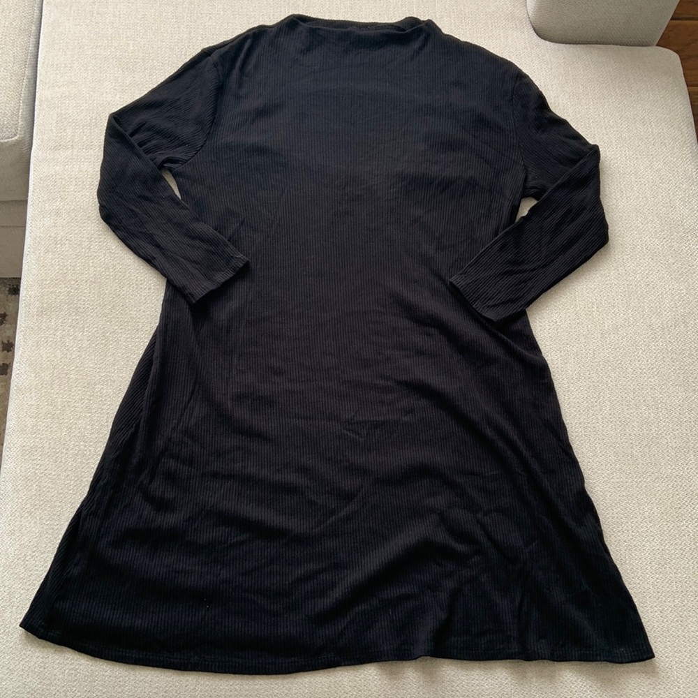 RVCA Long sleeve Ribbed Mock Neck Mini Dress Medium